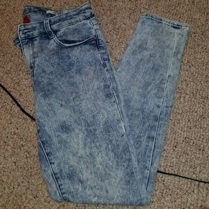 Acid Wash Skinny Jeggings